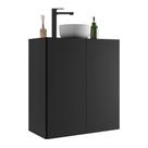 Gabinete de Banheiro Suspenso Multimóveis 63 cm com 2 Portas FG5007 Preto Gabinete de Banheiro Suspenso Multimóveis 63 cm com 2 Portas FG5007 Preto