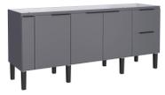 Gabinete de Cozinha Cinza em Madeira Montado 174cm Cisne Cozimax