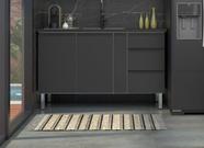 Gabinete de Cozinha em Aço 1,44m Cozimax Com Amortecedor e Divisor de Talheres Cor:Preto