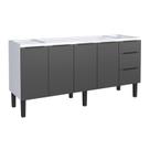 Gabinete de Cozinha em Aço Preto 174cm Jupiter Cozimax
