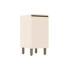 Gabinete de Cozinha Modulado Balcão Connect 1 Porta s/Tampo 40x52x81cm Off White - Henn