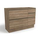 Gabinete de Cozinha Modulado Maxxi G746 1 Porta e 4 Gavetas s/ Tampo Nogal - Kappesberg