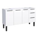 Gabinete de Cozinha Montado em Aço Branco 144cm Jupiter Cozimax