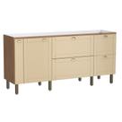 Gabinete de Cozinha Montado em Madeira Areia 194cm GROU Cozimax