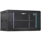 Gabinete de servidor de rede para montagem em parede VEVOR 6U 15,5" de profundidade