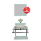 Gabinete de Vidro 45cm para banheiro Cuba Redonda - Polônia Gabinete de Vidro 45cm para banheiro Cuba Redonda - Polônia