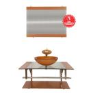 Gabinete de Vidro 80cm para Banheiro Noruega