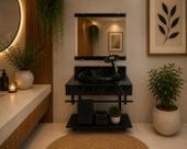 Gabinete de Vidro Banheiro Cores e Tamanhos Variados Para Deixa o Seu Lavabo Mais Eleganete