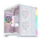 Gabinete Gamer 1STPLAYER VT5, Mid Tower, ATX, Lateral em Vidro Temperado, Sem Fan, Branco - VT5-WH