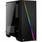 Gabinete Gamer Aerocool Mini Cylon Preto RGB Lateral Acrílic