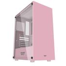 Gabinete Gamer Aigo DarkFlash DK100, Mid-Tower, Lateral de Vidro, Rosa, DK100-PK