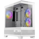 Gabinete Gamer ANTEC CX500M RGB White Lateral de Vidro TEMP 4MM MICRO-ATX/ITX com 3 FANS RGB 12