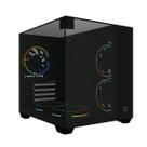 Gabinete Gamer Aquário Bluecase BG-058BBX Tokyo - Vidro Temperado - Micro ATX - Preto