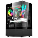 Gabinete Gamer Aquário C3Tech Gaming Aquarius MT-G860BK, Frontal e Lateral em Vidro Temperado, USB 3.0, ATX