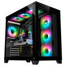 Gabinete Gamer Aquário K-MEX Space CG-P2R4, Frontal e Lateral em Vidro Temperado, ATX, USB 3.0, Preto - CGP2R4RH001CB0X