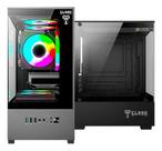 Gabinete Gamer Aquario Mini-Atx e Micro-Atx Vidro Frontal E Lateral Mini Tower 290x190x375mm Cor Pre