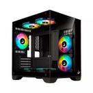Gabinete Gamer Aquário Rise Mode Galaxy Glass M Mini - Vidro Temperado - Micro ATX - Preto Gabinete Gamer Aquário Rise Mode Galaxy Glass M Mini - Vidro Temperado - Micro ATX - Preto
