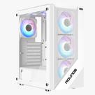 Gabinete gamer atx sem fan sem fonte round5 syndra white r5-syndra-w-2184