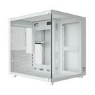 Gabinete Gamer Bluecase Pure BG-064, Micro-ATX, Mini-ITX, Lateral em Vidro, USB 3.0, Sem Fonte, Branco - BG-064WBX