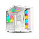 Gabinete Gamer C3 Tech Aquarius - Lateral e Frontal em Vidro Temperado - Micro ATX
