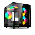 Gabinete Gamer C3Tech Gaming Aquarius MT-G810BK, Mini Tower, Micro ATX, Lateral em Vidro Temperado, Sem FANs, Preto - MT-G810BK Gabinete Gamer C3Tech Gaming Aquarius MT-G810BK, Mini Tower, Micro ATX, Lateral em Vidro Temperado, Sem FANs, Preto - MT-G810BK