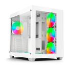 Gabinete Gamer C3Tech Gaming Aquarius MT-G910WH, Mid Tower, ATX, Lateral em Vidro Temperado, Branco - MT-G910WH