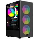 Gabinete Gamer C3Tech MT-G130BK, Lateral em Vidro, Filtro Anti-poeira, USB 3.0, Micro ATX - Preto