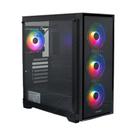Gabinete Gamer Concórdia Monster 4 fans ARGB Fonte 500w 80 Plus Bronze