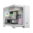 Gabinete gamer corsair 2500x, mid-tower, vidro temp, s/ fan, white - cc-9011266-ww