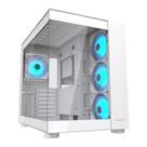 Gabinete Gamer Cougar FV150, RGB, Mid-Tower, Lateral de Vidro, Com 4 Fans, Branco