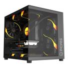Gabinete Gamer Forcefield Mini Black Vulcan GFFMNBV Mini-tower Mini ITX e Micro ATX Vidro Temperado