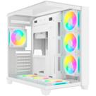 Gabinete Gamer Fortrek Clarity Full Glass Aquário Branco Gabinete Gamer Fortrek Clarity Full Glass Aquário Branco