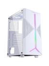 Gabinete Gamer Fortrek Holt Mid Tower RGB Branco