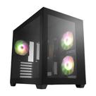 Gabinete Gamer FSP CMT380, Mid Tower, RGB, ATX, Lateral em Vidro Temperado, Preto - CMT380-ARGB