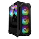 Gabinete Gamer Gamdias Aura GC1 Elite ARGB 4 Fans S/fonte Mid Tower Vidro Temperado Preto