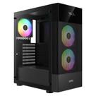 Gabinete Gamer Gamdias Aura GC5 ARGB 3 Fans 120mm MidTower Vidro Temperado Preto - Aura GC5