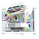 Gabinete Gamer Hayom Gb1797 Com 4 Fans Rgb Com Vidro Branco Gabinete Gamer Hayom Gb1797 Com 4 Fans Rgb Com Vidro Branco