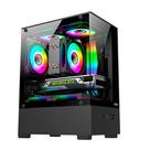 Gabinete Gamer Hyrax HGB310, Mini Tower, M-ATX, Frontal e Lateral em Vidro Temperado, Sem FANs, Preto - HGB310B Gabinete Gamer Hyrax HGB310, Mini Tower, M-ATX, Frontal e Lateral em Vidro Temperado, Sem FANs, Preto - HGB310B