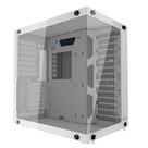 Gabinete Gamer Hyrax HGB700, ATX, Mid Tower, Frontal e Lateral em Vidro Temperado, Sem FANs, Branco - HGB700W