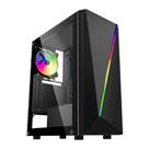 Gabinete Gamer K-Mex Master Yaiba 1 CG-05AA, Rainbow, Mid Tower, Vidro Temperado, Fan 120mm, ATX, mATX, ITX, Preto Gabinete Gamer K-Mex Master Yaiba 1 CG-05AA, Rainbow, Mid Tower, Vidro Temperado, Fan 120mm, ATX, mATX, ITX, Preto