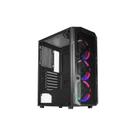 Gabinete Gamer K-MEX Mesh CG-02C5, 3x Fans RGB, Lateral em Vidro Temperado, USB 3.0, ATX, Preto - CG02C5RH0010B0X