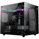 Gabinete Gamer Kalkan Midgard Lite, M-ATX, Frontal e Lateral em Vidro Temperado, Sem Fans, Preto - KLK00090 Gabinete Gamer Kalkan Midgard Lite, M-ATX, Frontal e Lateral em Vidro Temperado, Sem Fans, Preto - KLK00090
