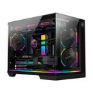 Gabinete Gamer Kalkan Saga Mid Tower ATX RGB Preto