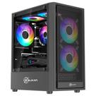 Gabinete Gamer Kalkan Vesir Flow S/Fan S/Fonte Micro-ATX Painel Frontal Mesh USB 3.0 Preto - KLK00082