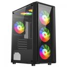 Gabinete Gamer Liketec Sigma Com 3 Fans RGB ATX Preto