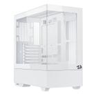 Gabinete gamer mid tower sem fonte ca-607w reflect flow pro preto redragon
