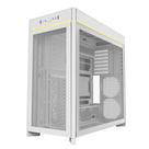 Gabinete Gamer Montech HS01, Mid-Tower, ATX, Vidro Temperado, Sem FANs, Branco - HS01WH