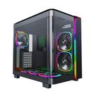 Gabinete Gamer Montech King 95 Pro, Mid-Tower, Vidro Duplo Temperado, Com 6X Fans, Preto - KING95PBK