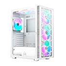 Gabinete Gamer Montech X3 Glass, Mid-Tower, ATX, Painel Frontal em Vidro, Com 6X Fans, Branco - X3GlASSWH