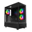 Gabinete Gamer Montech XR, Mid-Tower, M-ATX, Vidro Temperado, Com 3X Fans, Preto - XRBK